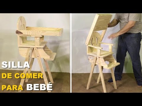 SILLA DE COMER PARA BEBÉ PASO A PASO FÁCIL DE HACER - TUTORIAL DE CARPINTERÍA